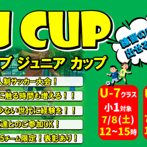 5人制サッカー大会「FJ CUP」開催！U-6,U-7優勝を目指そう