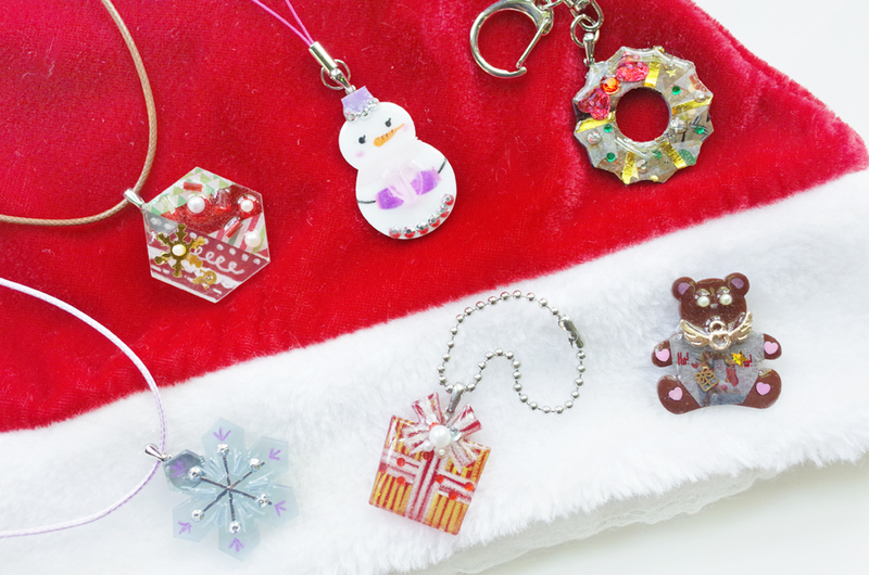 クリスマス限定　UVレジン「クリスマスアクセサリー」｣