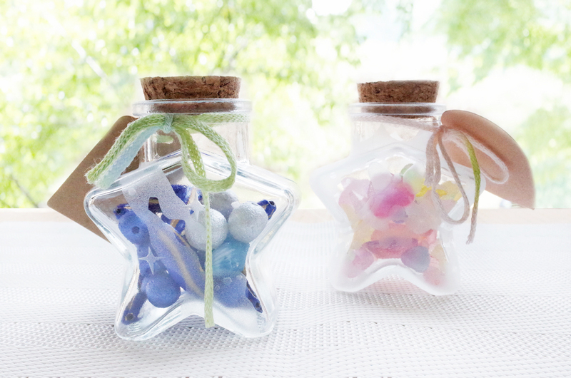 七夕特別メニュー　サンドブラスト｢きらきら星のミニボトル｣作り