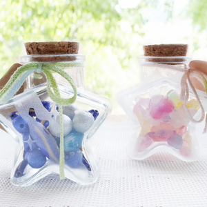七夕特別メニュー　サンドブラスト｢きらきら星のミニボトル｣作り