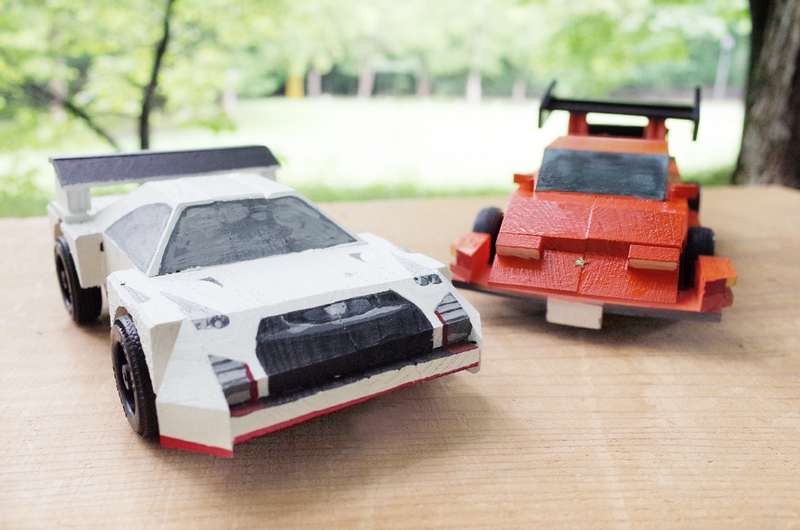 夏限定　木工｢動くスーパーカー｣作り