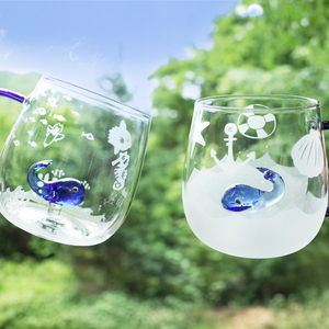 夏休み限定　サンドブラスト「くじらカップ」作り！