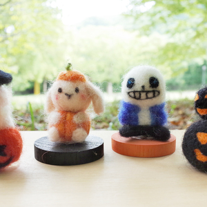 【ハロウィン限定】木工｢もふもふフェルトオブジェ｣