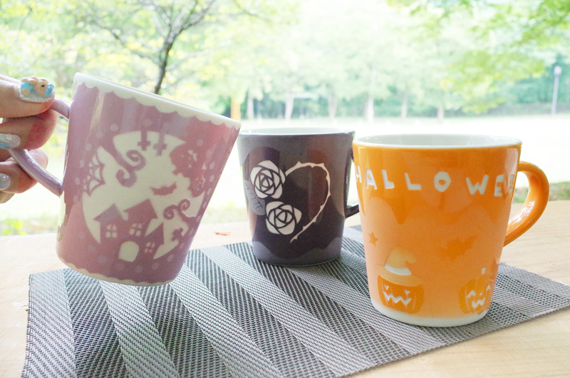 【ハロウィン限定】サンドブラスト｢陶器のカラーマグカップ｣