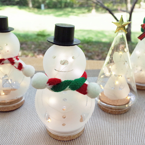 クリスマス限定 サンドブラスト「スノーマンライトorツリーライト」