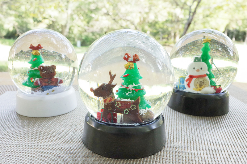 クリスマス限定　UVレジン＋スノードームメニュー「星降るノードーム」