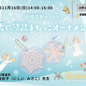 11/16（日）数理造形でつくる雪の結晶まねっこオーナメント