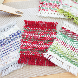 クリスマス限定 手織りに挑戦!「ほっこりクリスマスコースター」