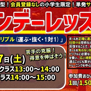 得意を磨いて苦手克服！Z市川のワンデーレッスン！【千葉県市川市】