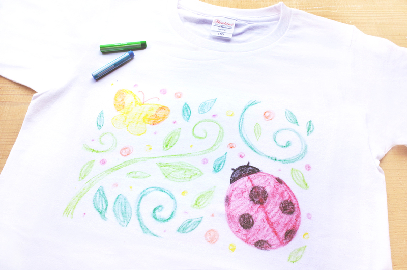 GW＆初夏限定　簡単｢おえかきキッズTシャツ｣づくり