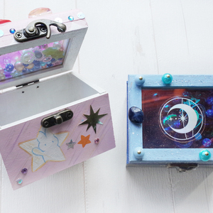 七夕特別メニュー　木工｢お星さまのひみつ箱｣作り