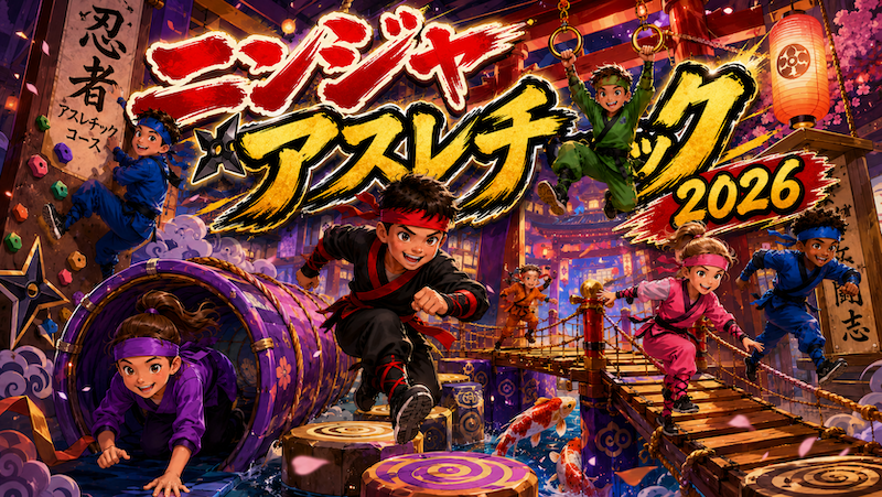 夏休みイベント「ニンジャ・アスレチック」2026