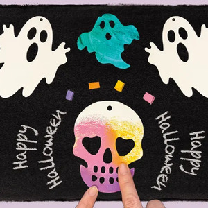 色遊びでハロウィンオーナメントを作ろう！