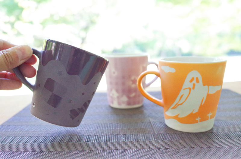 【ハロウィン限定】サンドブラスト｢陶器のカラーマグカップ｣