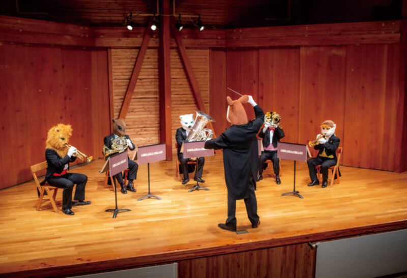 動物たちの金管五重奏団「ズーラシアンブラス」信州国際音楽村にて、すいせん畑に囲まれたコンサートを4月15日・16日に開催！