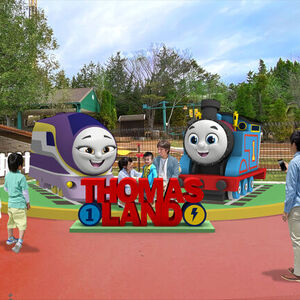 「トーマス」と「カナ」のモニュメント